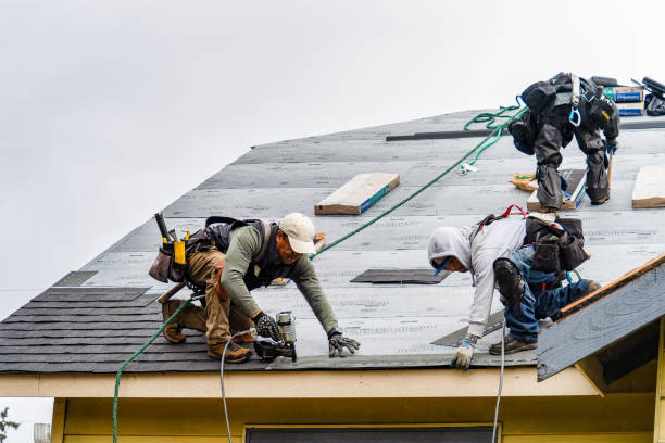 Professional Gutter Installation technician working in Burns, OR